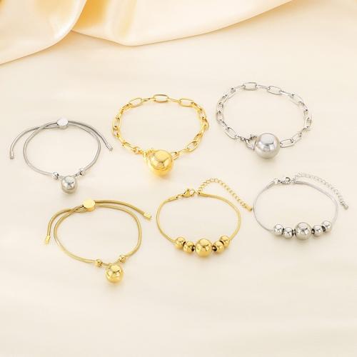 Stainless Steel Jewelry Bracelet, 304 Stainless Steel, Vacuum Ion Plating, for woman, more colors for choice, Sold By PC