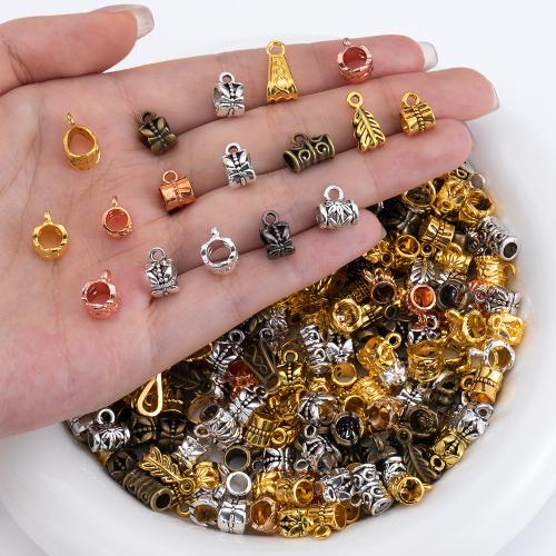 Tibetan Style Bail Beads, plated, DIY & mixed, more colors for choice, nickel, lead & cadmium free, Hole:Approx 2mm, 50G/Bag, Sold By Bag