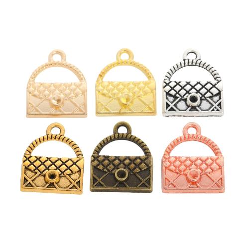 Tibetan Style Handbag Pendants, plated, DIY, more colors for choice, nickel, lead & cadmium free, 12.60x15.40mm, Approx 200PCs/Bag, Sold By Bag