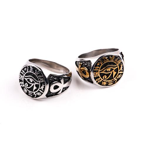 Titanium Steel Finger Ring, plated, fashion jewelry & different size for choice, more colors for choice, Sold By PC