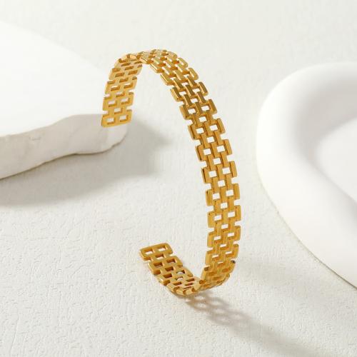 Bracelet d'acier titane, Placage, pour femme, Or, Vendu par PC