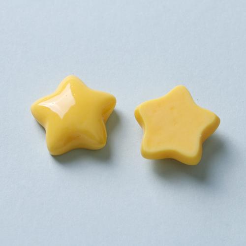 Mobile Phone DIY Decoration, Resin, Star, polished, more colors for choice, 18x18mm, Sold By PC