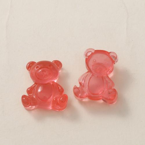 Mobile Phone DIY Decoration, Resin, Bear, polished, more colors for choice, 23x20mm, Sold By PC