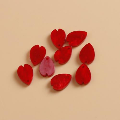 Hair Accessories DIY Findings, Acrylic, petals, polished, more colors for choice, 13x9mm, Sold By PC