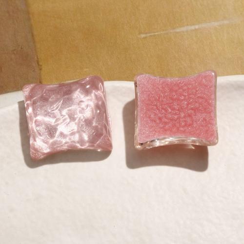 Hair Accessories DIY Findings, Resin, Square, polished, more colors for choice, 22x22mm, Sold By PC