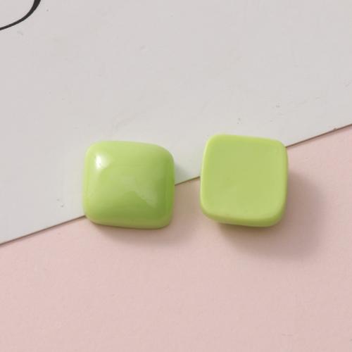 Mobile Phone DIY Decoration, Resin, Square, polished, more colors for choice, 15x15mm, Sold By PC