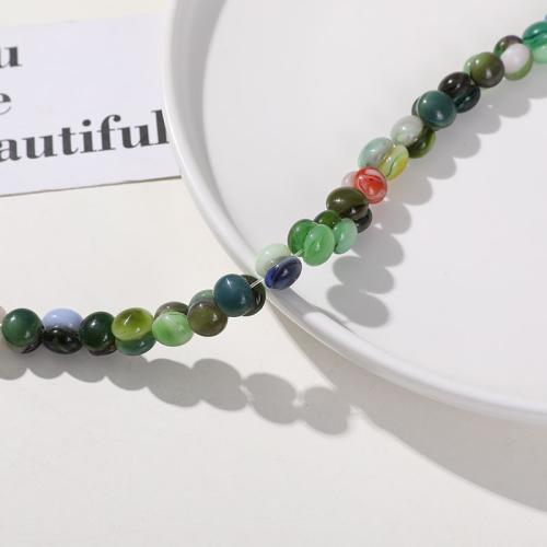 Fashion Glass Beads, DIY, Random Color, 11x10mm, Sold By PC