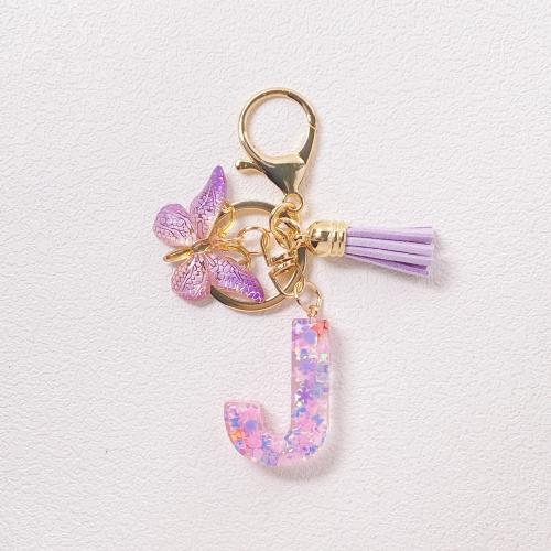 Bag Purse Charms Keyrings Keychains, Resin, portable & multifunctional & different styles for choice, purple, Sold By PC