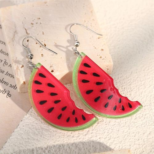 Acrylic Jewelry Earring, different styles for choice & for woman, more colors for choice, Sold By Pair