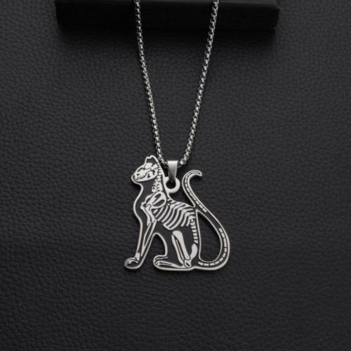 Stainless Steel Jewelry Necklace, 304 Stainless Steel, polished, Unisex, Length:51-60 cm, Sold By PC