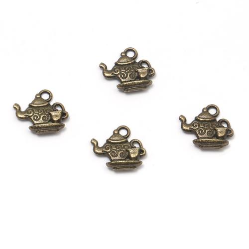 Tibetan Style Pendants, Teapot, plated, DIY, more colors for choice, 16x13.50mm, 100PCs/Bag, Sold By Bag