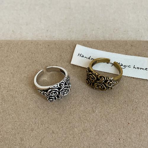 Tibetan Style Finger Ring, fashion jewelry & for woman, more colors for choice, Inner diameter 17mm, Sold By PC