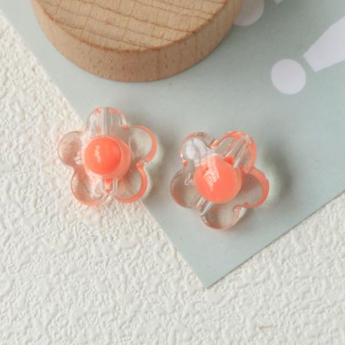 Resin Jewelry Beads, Flower, polished, DIY, more colors for choice, 17x17mm, Sold By PC