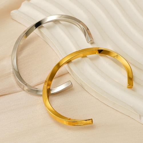 Stainless Steel Bangle, 304 Stainless Steel, fashion jewelry & for woman, more colors for choice, Sold By PC