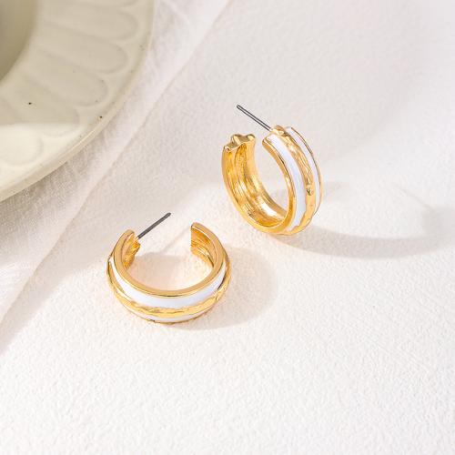 Tibetan Style Stud Earring, plated, for woman & enamel, more colors for choice, Sold By Pair