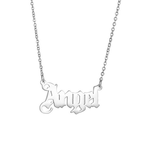 Collar de acero inoxidable de la joyería, acero inoxidable 304, con 5cm extender cadena, chapado, para mujer, más colores para la opción, longitud:aproximado 45 cm, Vendido por UD