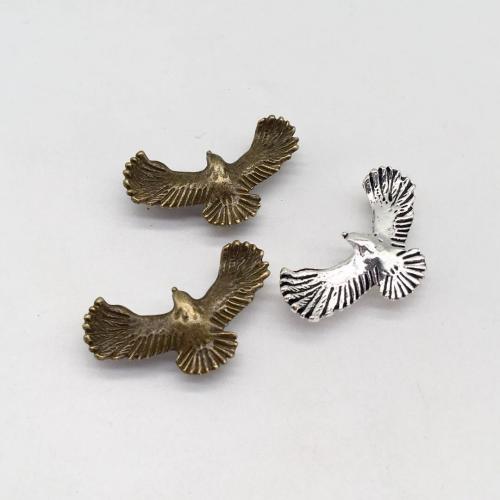 Animal Tibetan Style Connector, Eagle, plated, DIY & 2/1 loop, more colors for choice, 35x20mm, 100PCs/Bag, Sold By Bag