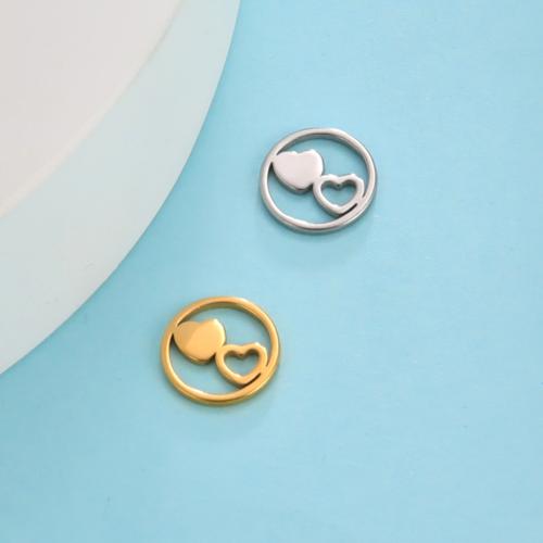 Stainless Steel Pendants, 304 Stainless Steel, DIY & hollow, more colors for choice, 10x10mm, Sold By PC