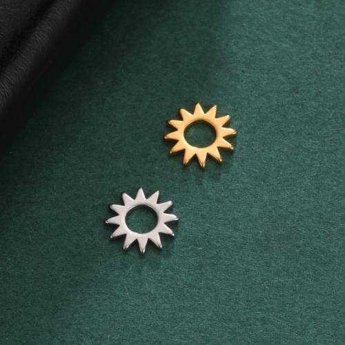 Edelstahl Schmuck Anhänger, 304 Edelstahl, Sonne, DIY, keine, 10x10mm, verkauft von PC