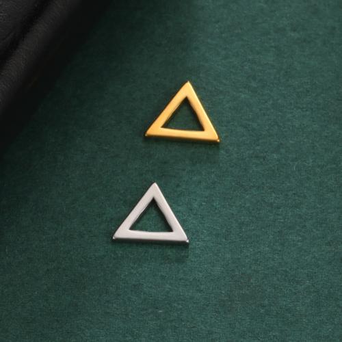 Bijoux pendentifs en acier inoxydable , Acier inoxydable 304, triangle, DIY & creux, plus de couleurs à choisir, 10x8.50mm, Vendu par PC