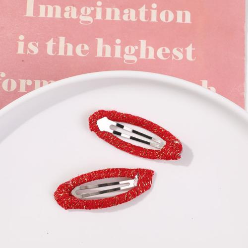 Hair Slide, Iron, handmade, DIY & for woman, more colors for choice, 50mm, Sold By PC