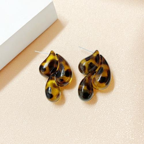 Boucle d'oreille bijoux acrylique, styles différents pour le choix & pour femme, plus de couleurs à choisir, Vendu par paire