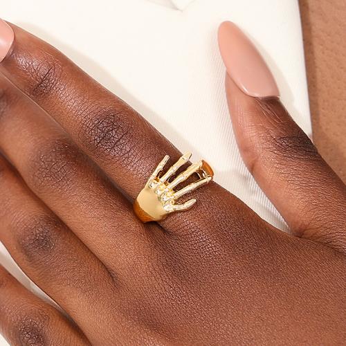 Tibetan Style Finger Ring, Hand, plated, for woman, more colors for choice, Sold By PC