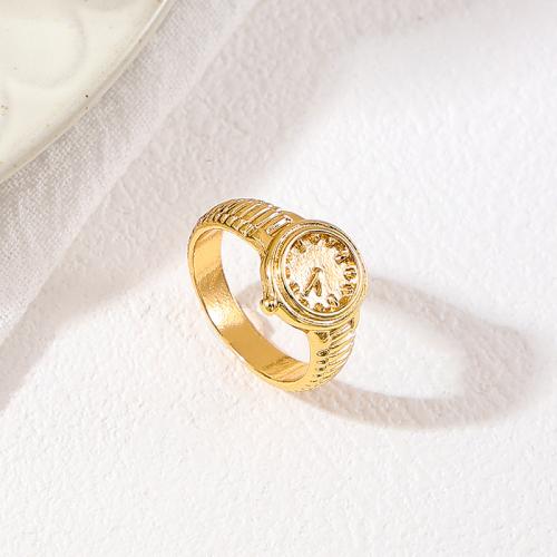 Tibetan Style Finger Ring, Watch, plated, for woman, more colors for choice, Sold By PC