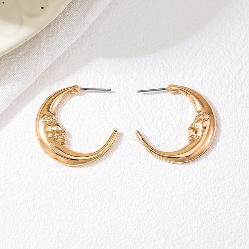 Tibetan Style Stud Earring, plated, for woman, gold, Sold By Pair