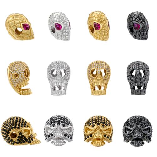 Brass Spacer Beads, plated, DIY & different styles for choice & micro pave cubic zirconia, more colors for choice, Sold By PC