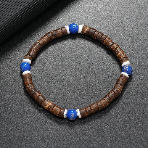 Coco Pulsera, con Piedras preciosas, hecho a mano, diferentes materiales para la opción & para hombre, más colores para la opción, Vendido por UD