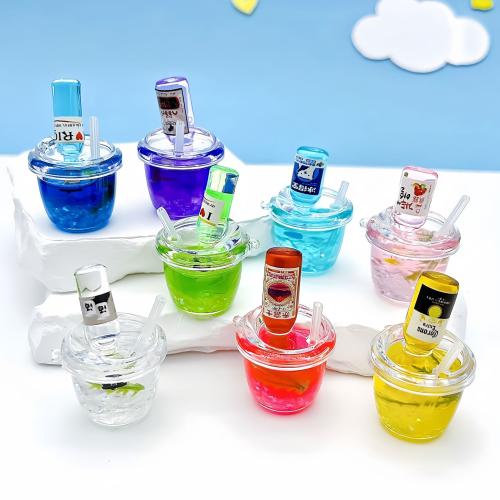 Acrylic Pendants, epoxy gel, DIY & luminated, more colors for choice, Sold By PC