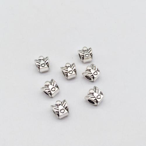 Tibetan Style Jewelry Beads, Angel, antique silver color plated, DIY, 10x11mm, 100PCs/Bag, Sold By Bag