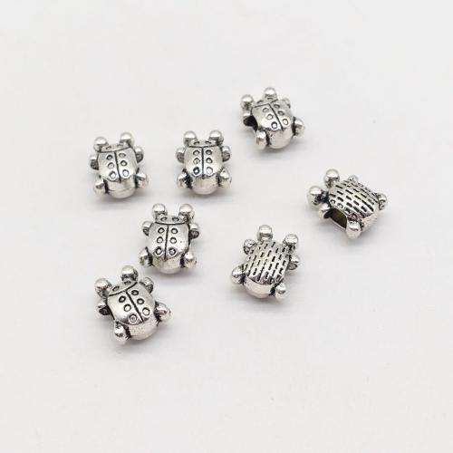 Tibetan Style Animal Beads, Insect, antique silver color plated, DIY, 14x11mm, 100PCs/Bag, Sold By Bag