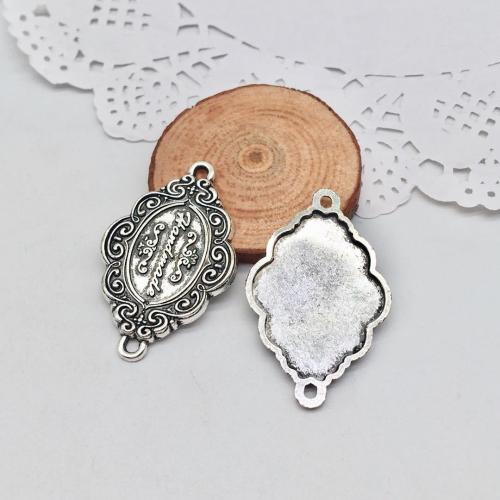 Tibetan Style Connector, antique silver color plated, DIY & 1/1 loop, 41x26x2mm, 100PCs/Bag, Sold By Bag