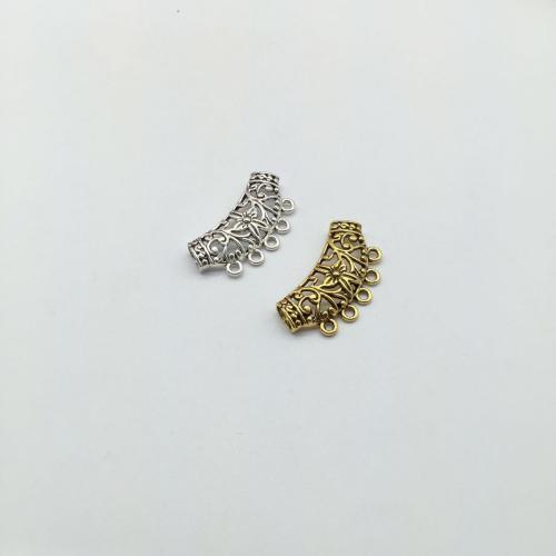 Tibetan Style Connector, plated, DIY, more colors for choice, 20x37mm, 100PCs/Bag, Sold By Bag