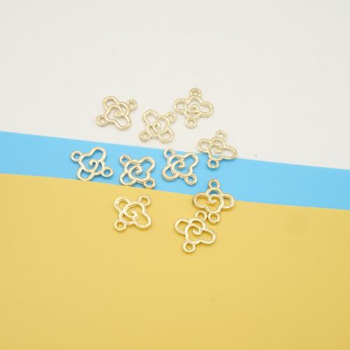 Tibetan Style Connector, Cloud, KC gold color plated, DIY & 1/1 loop, 13.50x12x1.50mm, 100PCs/Bag, Sold By Bag