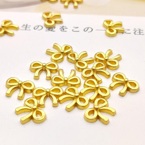 Bowknot Tibetan Style Connector, antique gold color plated, DIY & 1/1 loop, 11x8mm, 100PCs/Bag, Sold By Bag