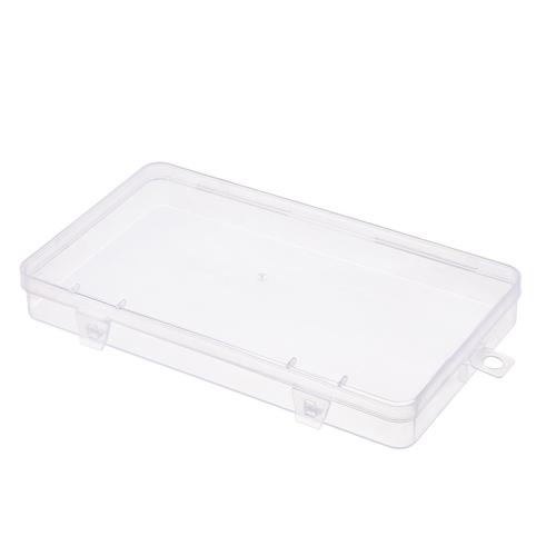 Plastic Storage Box, Rectangle, dustproof, clear, 174x10x23mm, Sold By PC