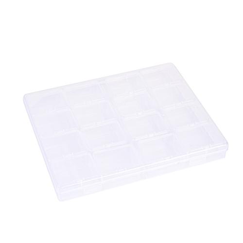 Polypropylene(PP) Storage Box, Rectangle, dustproof, clear, 210x174x26mm, Sold By PC