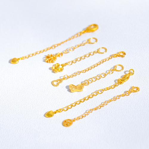 Brass Extender Chain, gold color plated, DIY & different styles for choice, Sold By PC