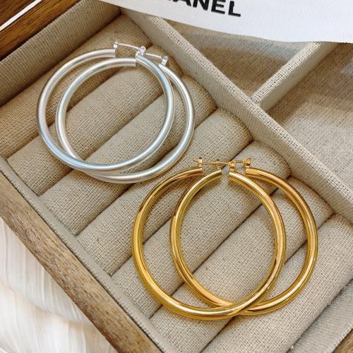 Brass Hoop Earring, fashion jewelry & different styles for choice & for woman, more colors for choice, 57.10x58.20mm, Sold By Pair