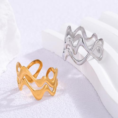 Stainless Steel Finger Ring, 304 Stainless Steel, Adjustable & fashion jewelry & for woman, more colors for choice, Sold By PC