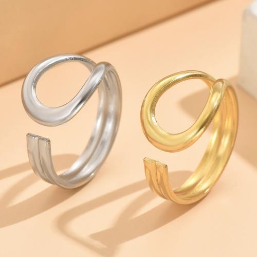 Stainless Steel Finger Ring, 304 Stainless Steel, Adjustable & fashion jewelry & for woman, more colors for choice, US Ring Size:7, Sold By PC