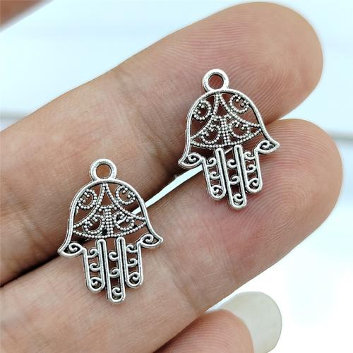 Tibetan Style Pendants, antique silver color plated, DIY, nickel, lead & cadmium free, 15x20mm, 100PCs/Bag, Sold By Bag