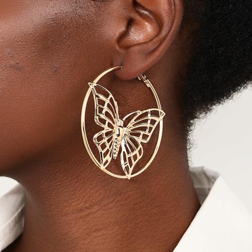 Tibetan Style Drop Earrings, Butterfly, plated, for woman, more colors for choice, Sold By Pair