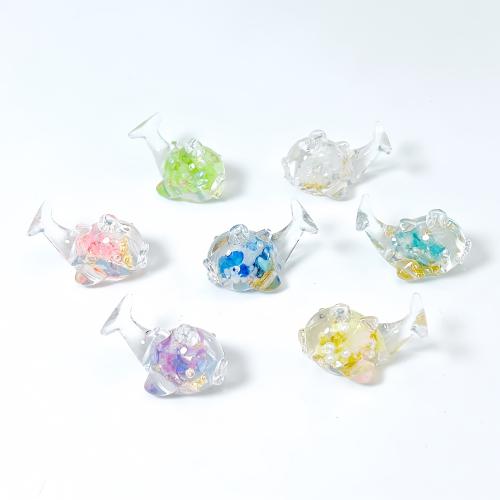 Acrylic Pendants, epoxy gel, DIY & luminated, more colors for choice, 28x18x17mm, Sold By PC