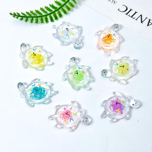 Acrylic Pendants, epoxy gel, DIY & luminated, more colors for choice, 30x23x8.20mm, Sold By PC