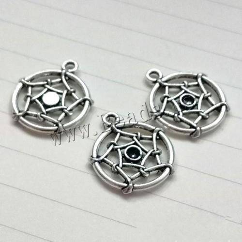 Tibetan Style Pendants, antique silver color plated, DIY, 21x18mm, 100PCs/Bag, Sold By Bag