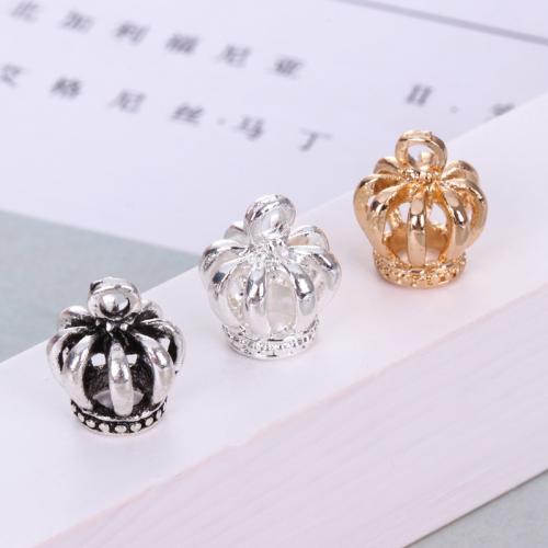 Tibetan Style Crown Pendants, plated, DIY, more colors for choice, 14x10mm, 100PCs/Bag, Sold By Bag